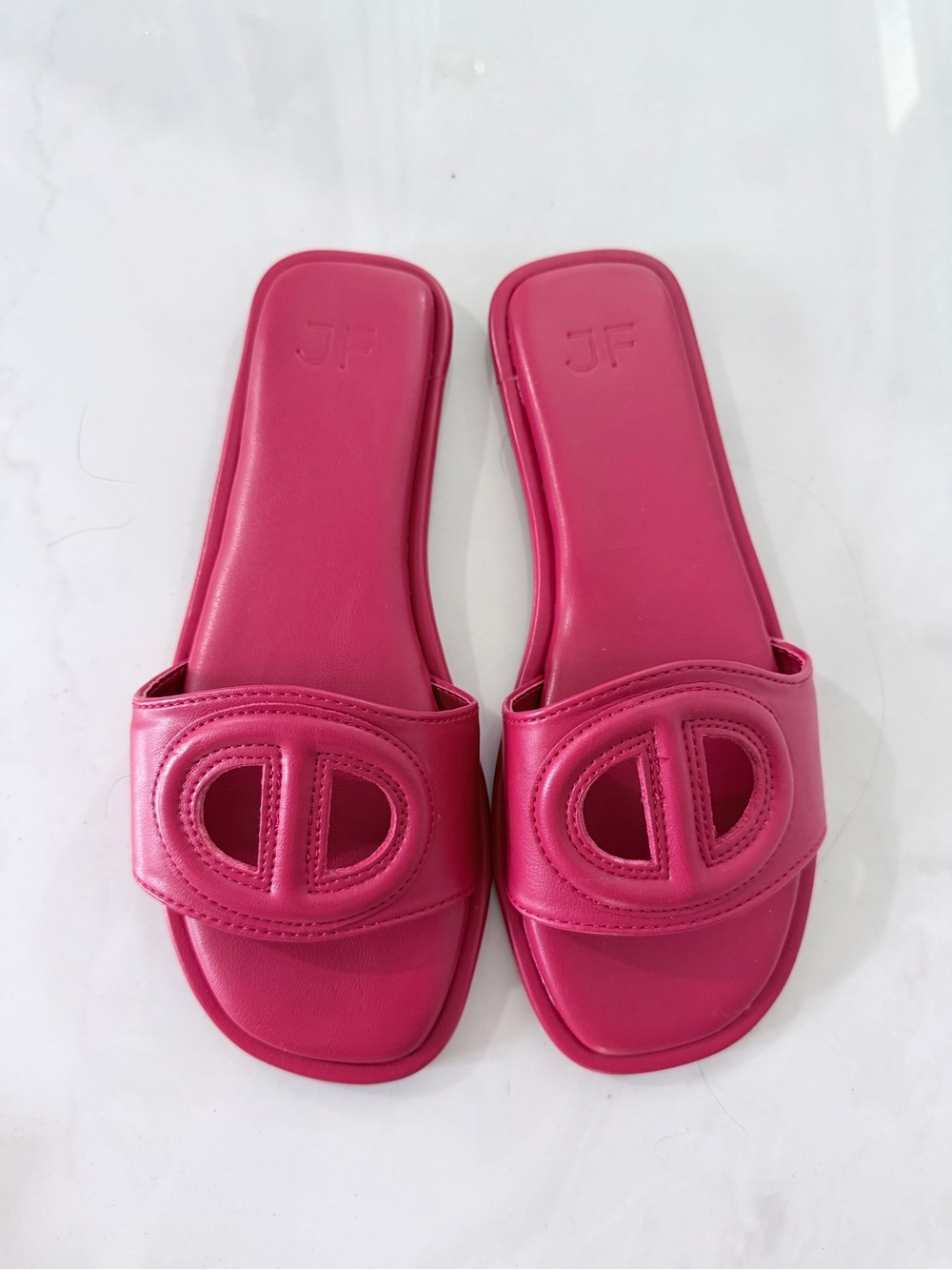 Red Sandals- Leather Slides
